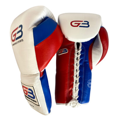 lace up pro boxing gloves
